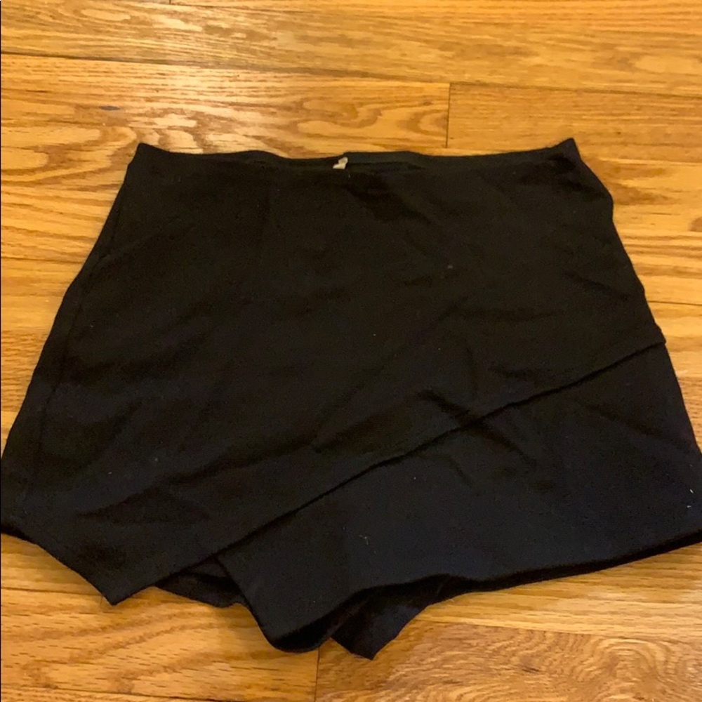 black envelope skirt